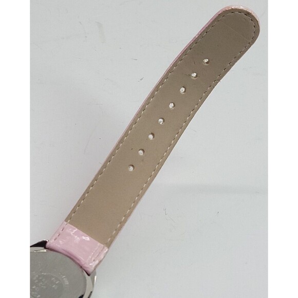 Adrienne Quartz ADR057 Womens Watch Pink Band Diamond Jewel Trim New Battery - Picture 10 of 13